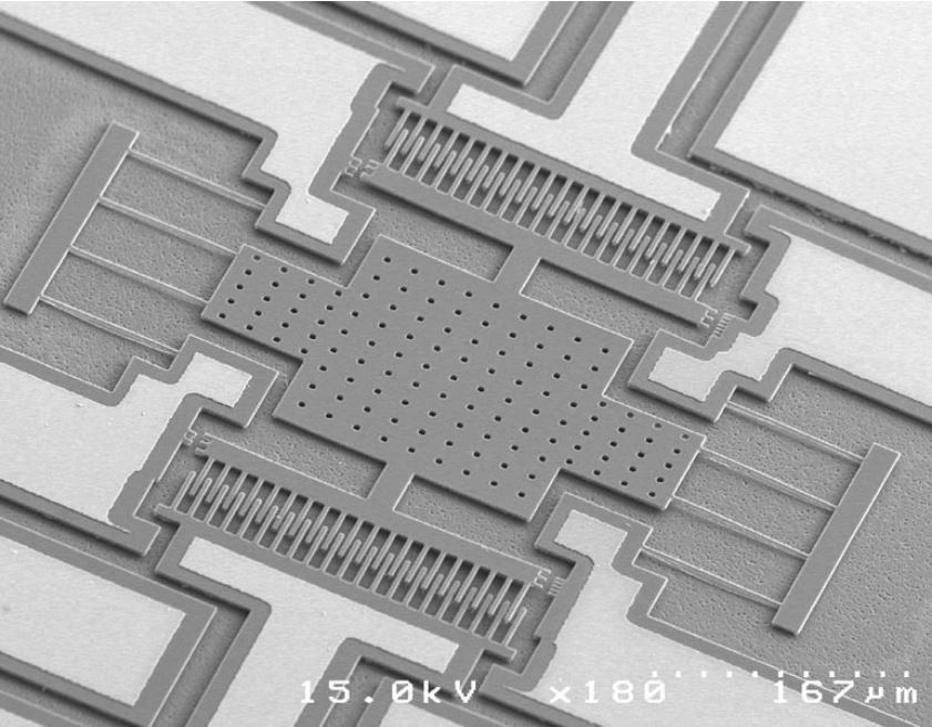 Poly-crystalline SiC resonators presented by Roy et al. (2002)77, to pave the way towards a SiC  platform.